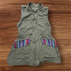 Harper Green Sleeveless Jacket vintage size : S